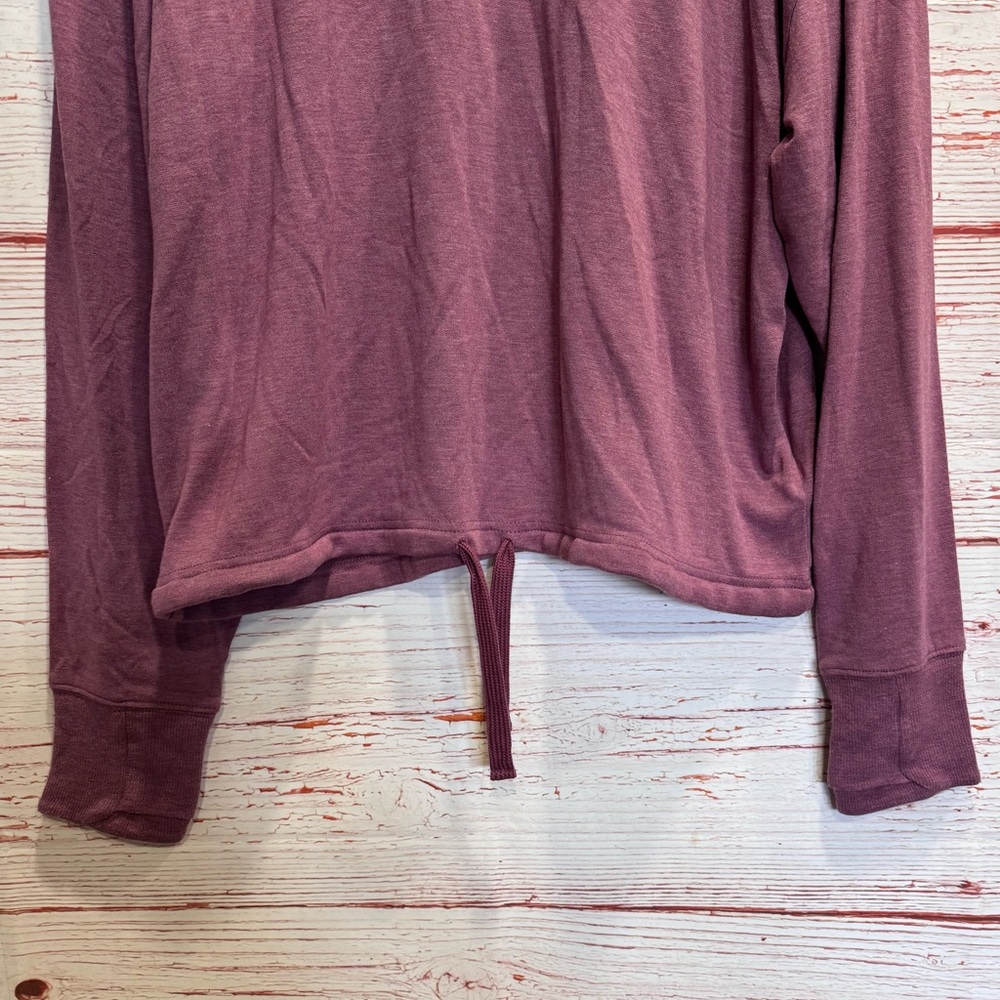 NWT Athleta Marina Saeatshirt in Tawny Rose Heather Sz L - Picture 6 of 14